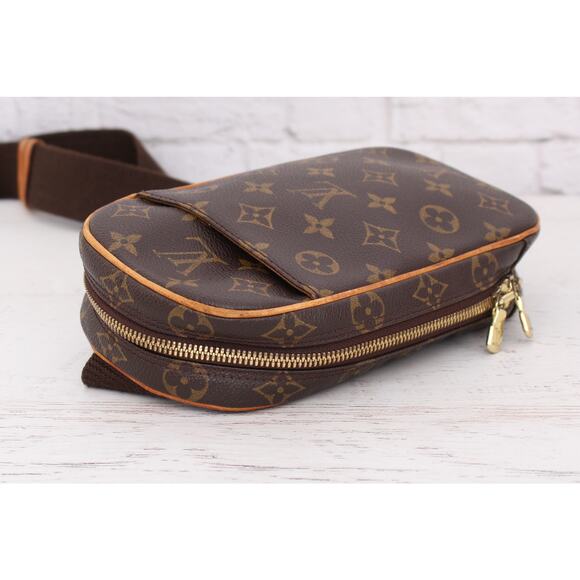 Louis Vuitton Pochette Gange Monogram Bumbag Belt Waist Crossbody Pouch A4285 - Picture 10 of 13